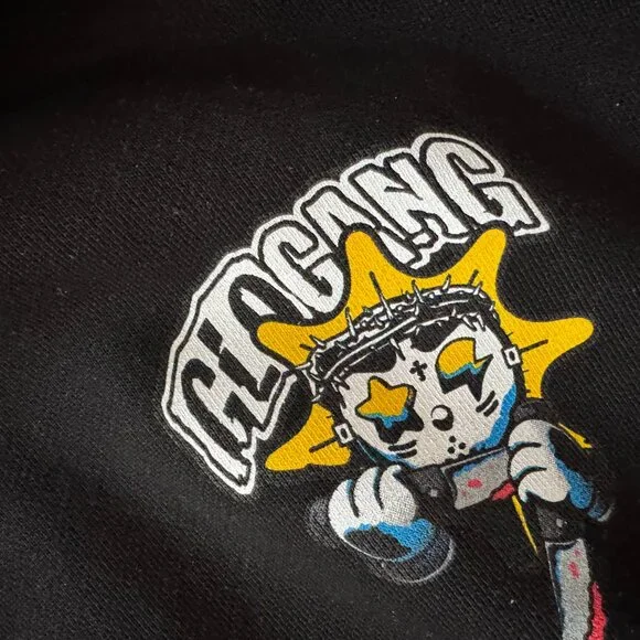 A Lil Glory Hoodie (Black)Iconic logos of Rapper Chief Keef and his label Glo-Ga